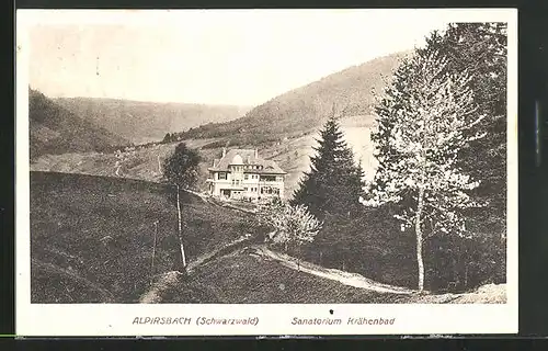 AK Alpirsbach / Schwarzwald, Sanatorium Krähenbad