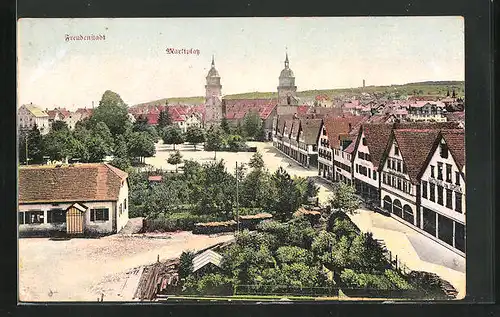 AK Freudenstadt, Gasthaus zum Ochsen am Marktplatz