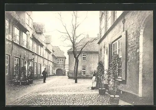 AK Lübeck, Füchtings Hof in der Glockengiesserstrasse 25