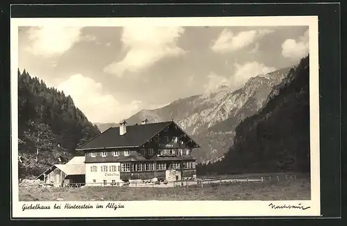 AK Hinterstein im Allgäu, Giebelhaus