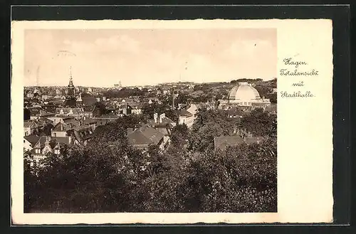 AK Hagen, Totalansicht mit Stadthalle