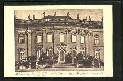 AK Ludwigsburg, Neues Corps de Logis, Mittelbau, Marmorsaal