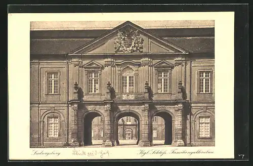 AK Ludwigsburg, Königliches Schloss, Familiengalleriebau