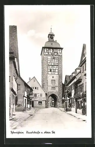 AK Bönnigheim, Hauptstrasse mit Blick auf das obere Tor