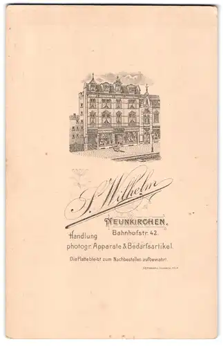 Fotografie S. Wilhelm, Neunkirchen, Bahnhofstr. 42, Ansicht Neunkirchen, Blick auf das Haus des Ateliers