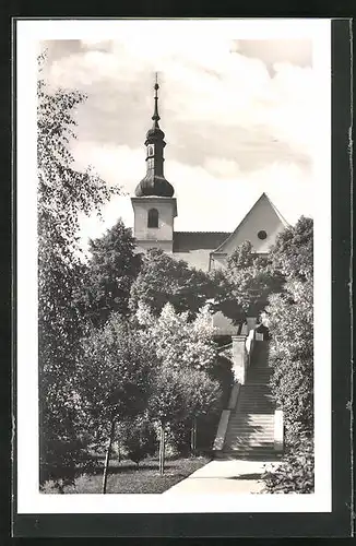 AK Rosice, Blick zur Kirche