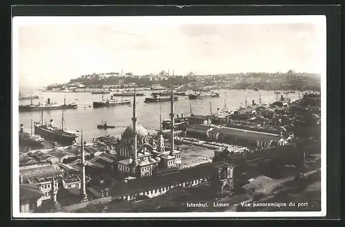 AK Istanbul, Liman, Vue panoramique du port