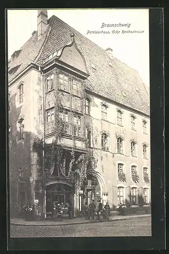 AK Braunschweig, Patrizierhaus Ecke Reichsstrasse