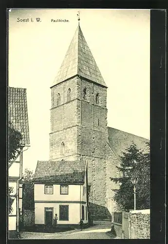 AK Soest i. W., Paulikirche & Nebengebäude
