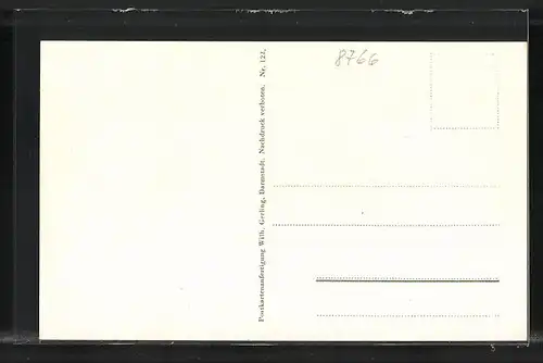 AK Gross-Heubach, Totalansicht mit Kloster auf dem Engelsberg