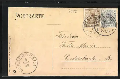 AK Weimar, Sterbehaus Schiller`s, Zur Feier des 100 jährigen Todestages 9.5.1905