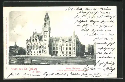 AK St. Johann a. Saar, Neues Rathaus