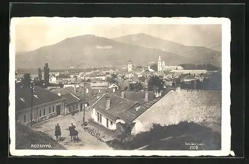 AK Roznava /Rozsnyó, Blick über die Dächer der Stadt
