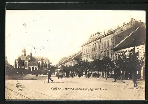 AK Kosice, Hlavná ulica, Hauptgasse, Fo u