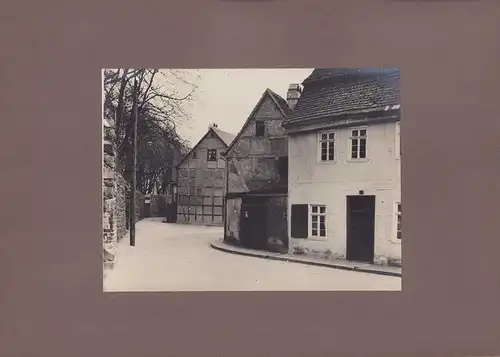 Fotografie unbekannter Fotograf, Ansicht Bernau bei Berlin, Hohe Steinstrasse / Katzenellenbogen, Grossformat 41 x 29cm