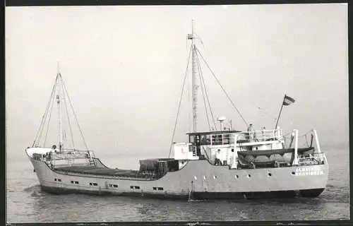 Fotografie Frachtschiff Albatros Heimathafen Groningen