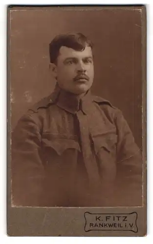 Fotografie K. Fitz, Rankweil i. V., Soldat in Feldgrau Uniform