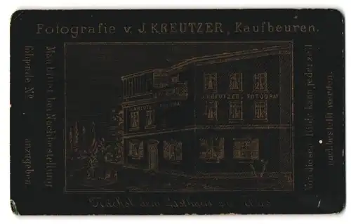 Fotografie J. Kreutzer, Kaufbeuren, Ansicht Kaufbeuren, Blick auf das Fotografische Atelier