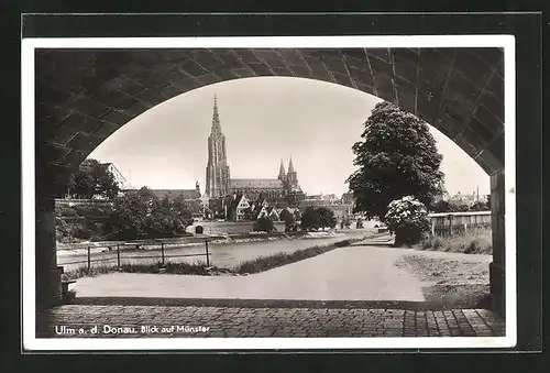 AK Ulm a. D., Blick auf das Münster