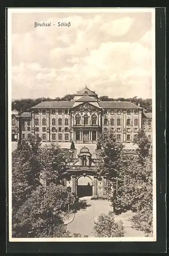 AK Bruchsal, Blick auf das Schloss