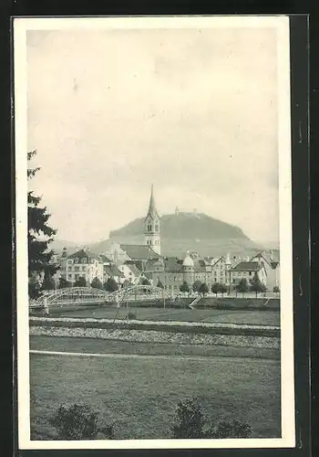 AK Tuttlingen, Panoramablick auf die Ortschaft
