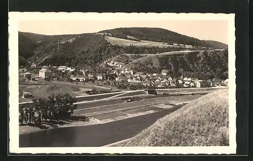 AK Stiechowitz /Stechovice, Totalansicht mit Fluss, Celkovy pohled