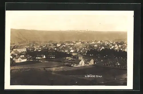 AK Libcice n. Vlt., Totalansicht der Stadt, Celkovy pohled