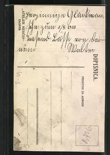 AK Zagreb, Atelier Mercep, Bub im Matrosenanzug