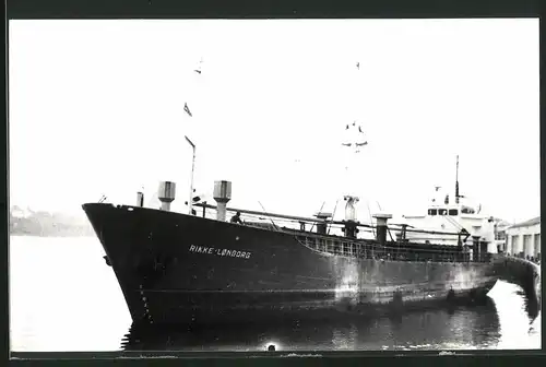 Fotografie Frachtschiff Rikke Lonborg im Hafen