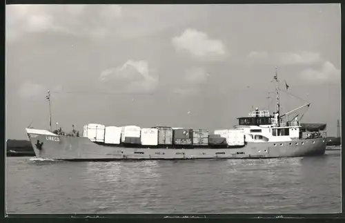 Fotografie Frachtschiff Lireco beladen in Fahrt