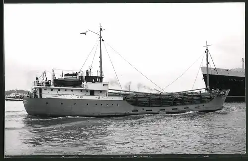 Fotografie Frachtschiff Maasborg in Fahrt