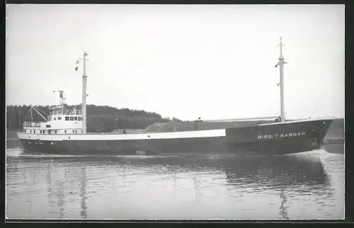 Fotografie Frachtschiff Birgit Sabban in Fahrt unter Deutscher Flagge