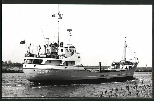 Fotografie Frachtschiff Gerda Freese Heimathafen Hamburg