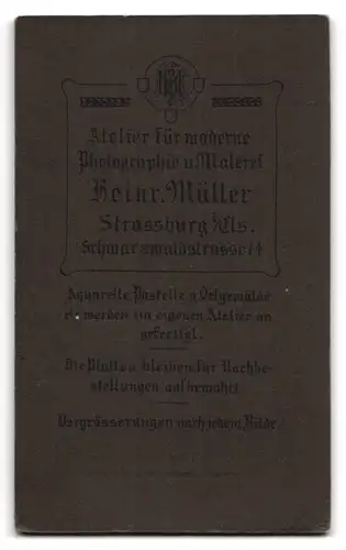 Fotografie H. Müller, Strassburg i. E., Schwarzwaldstrasse 74, Soldat in Uniform mit Bajonett und Portepee