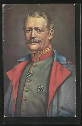 AK Portraät Heerführer von Einem in Uniform mit Eisernem Kreuz