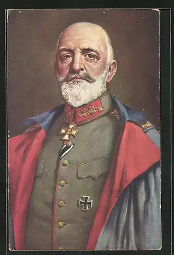 AK Heerführer von Heeringen in Uniform mit Eisernem Kreuz
