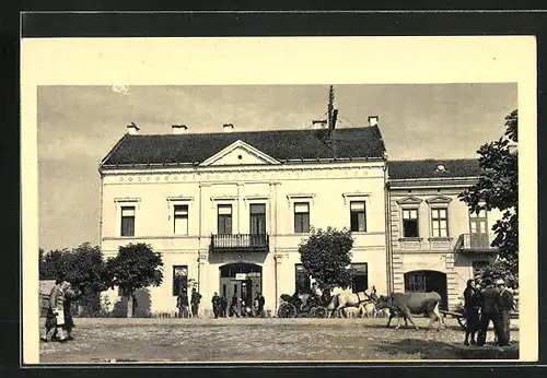 AK Ciskszerada, Városháza, Ochsenkarren
