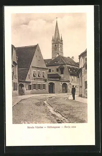 AK Hermannstadt, Partie aus der Kälbergasse