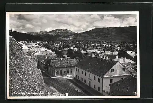 AK Gyergyoszentmiklos, Latkep, Blick über den Ort