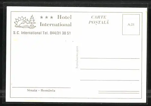 AK Sinaia, Hotel International