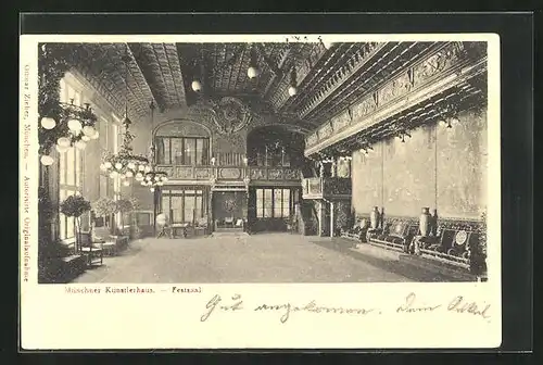 AK München, Künstlerhaus, Festsaal