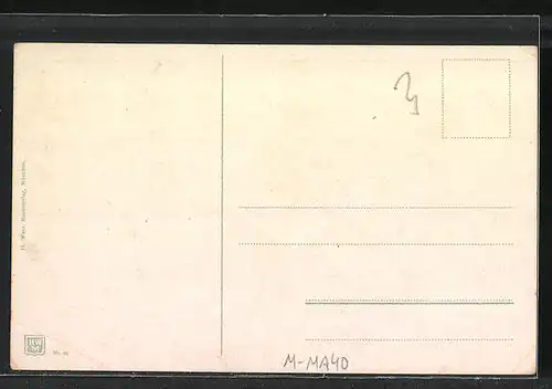 AK München, Wittelsbacher-Brunnen und Lenbachplatz