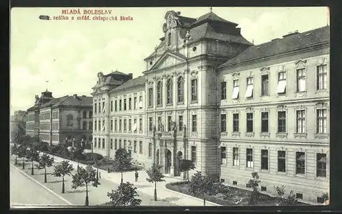 AK Jung Bunzlau / Mlada Boleslav, C. k. reálka a mesf. chlapecká skola