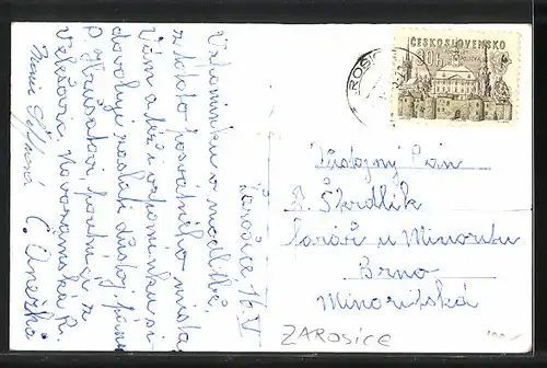 AK Zarosice, Kirche und Marienbildnis