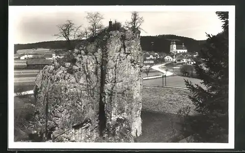 AK Sloup, Ortsansicht aus der Vogelschau