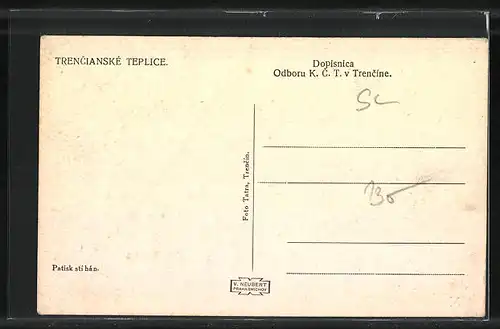 AK Trencianské Teplice, Gesamtansicht