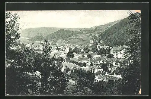 AK Trenciánské Teplice, Ortsansicht aus der Vogelschau