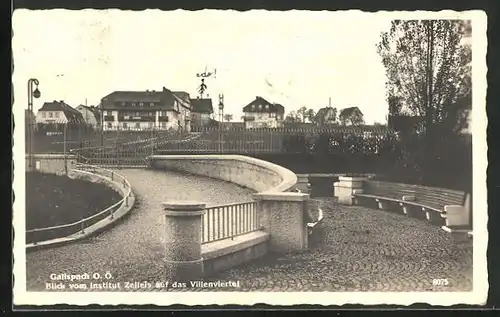 AK Gallspach, Blick vom Institut Zeileis auf das Villenviertel