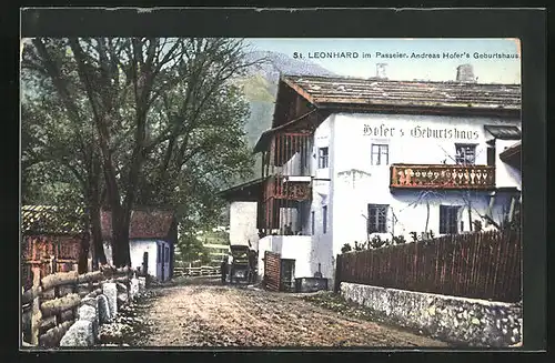 AK St. Leonhard in Passeier, Andreas Hofers Geburtshaus