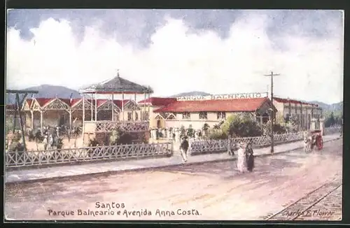 AK Santos, Parque Balneario e Avenida Anna Costa